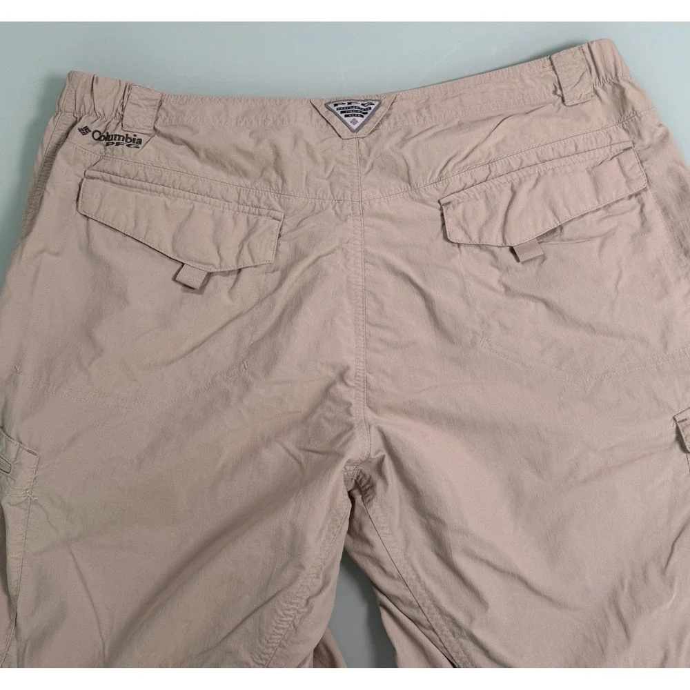 Columbia PFG Convertable Pants Mens 38x30 Khaki Straight Fit‎ DadCore